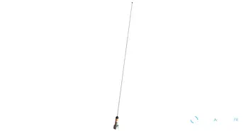 Antenne VHF SCAN en acier inoxydable avec écrou 1"
